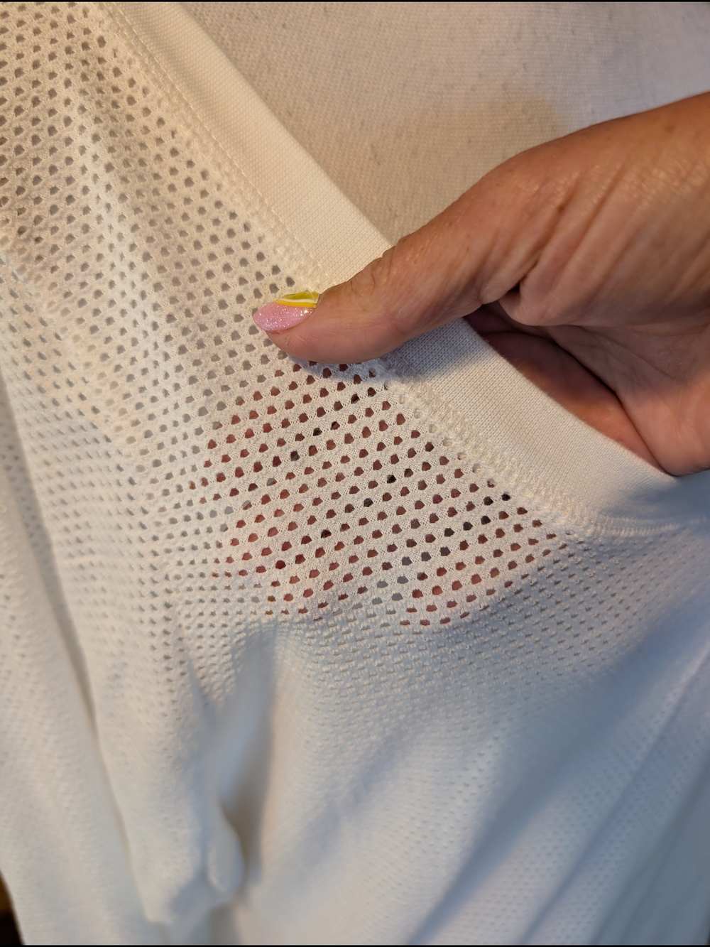 Maurices Beach Lounge Sweatshirt White Perforated Long Sleeve Pullover 0X - Picture 8 of 10